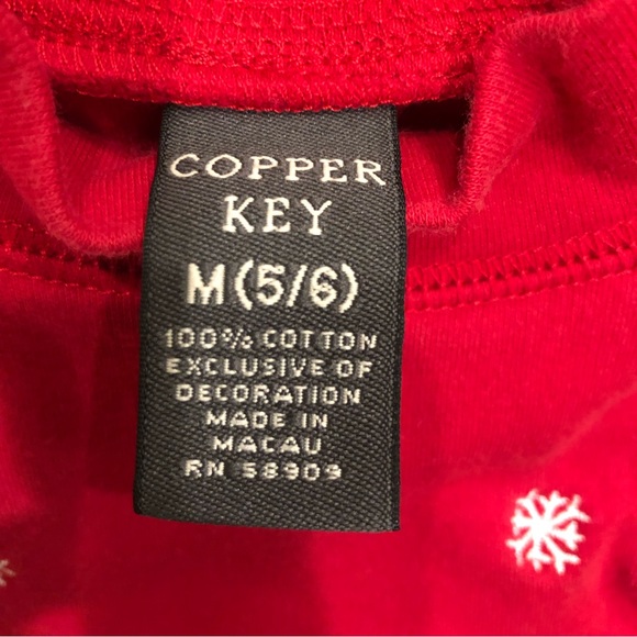 Christmas Dogs embroidered appliqué Top Dillard’s Copper Key - Picture 5 of 5